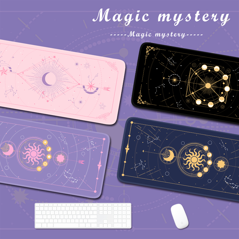 Gaming Accessories For Gaming Desk - Magic Moon Star viola Extra Large