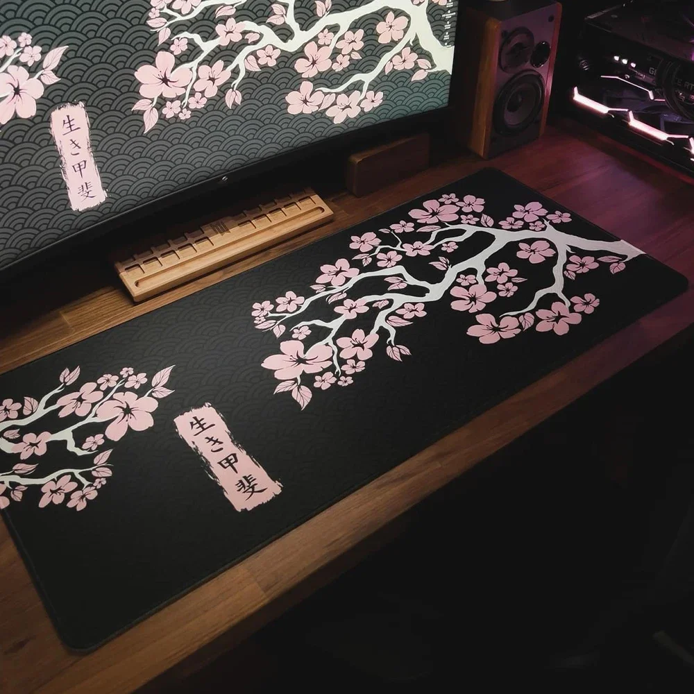 Gaming Accessories White - Japan Sakura Mousepad Kawaii tappetino da