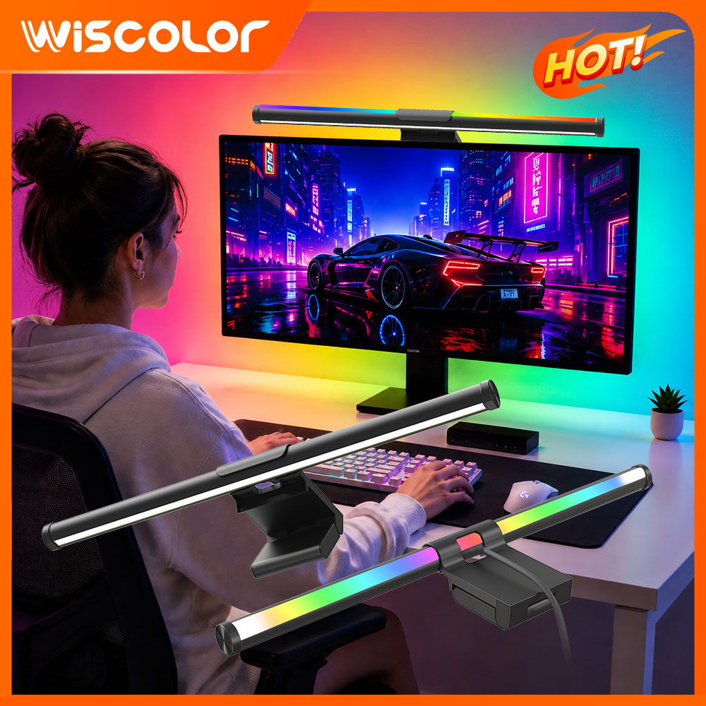 Gaming Accessories Led - Barra Luminosa Wi-Fi per Monitor, Lampada