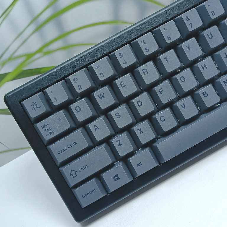 Gaming Accessories Uk - 130 tasti Minimalista nero Grigio Keycap