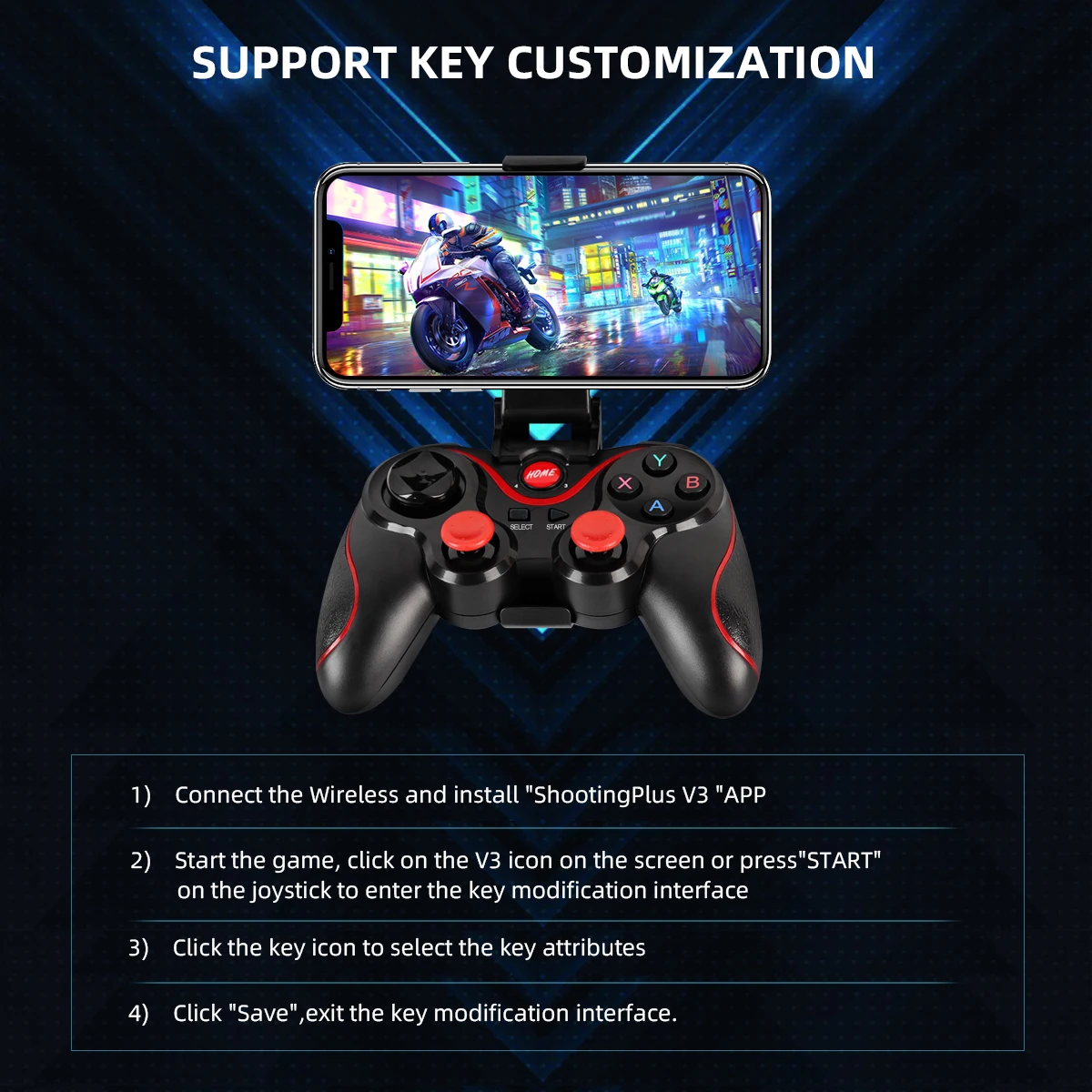 GAMINJA Wireless Bluetooth Gam - Gaming Accessories Tablet recensione e prezzo
