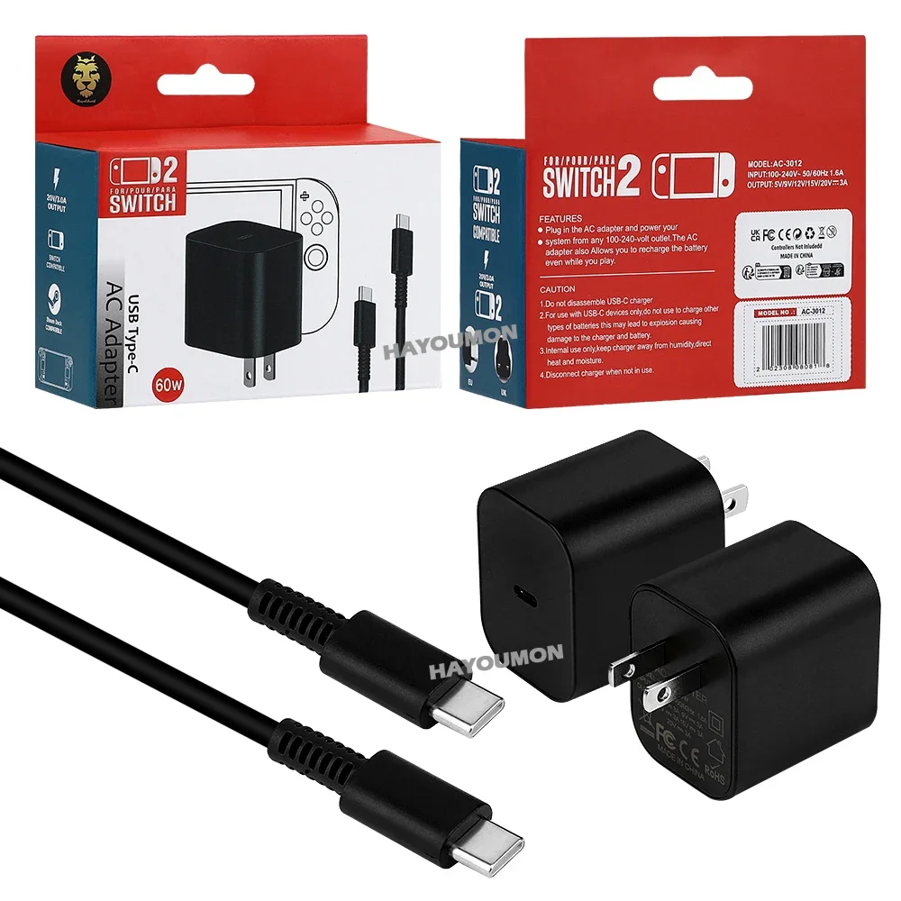 Adattatore AC Type-C da 60W pe - Gaming Accessories Uk recensione e prezzo