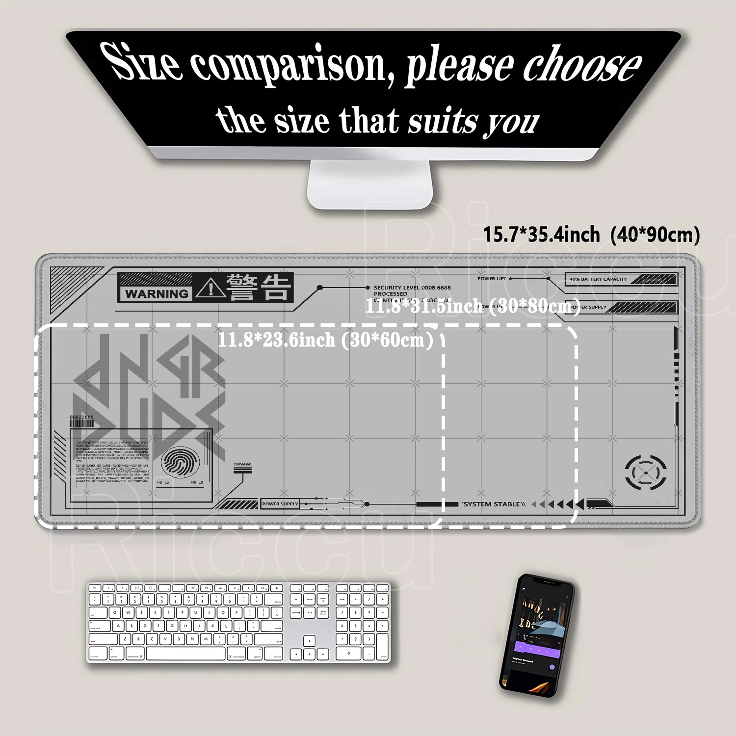 Tappetino per Mouse Esteso XXL - Gaming Accessories Drawing recensione e prezzo