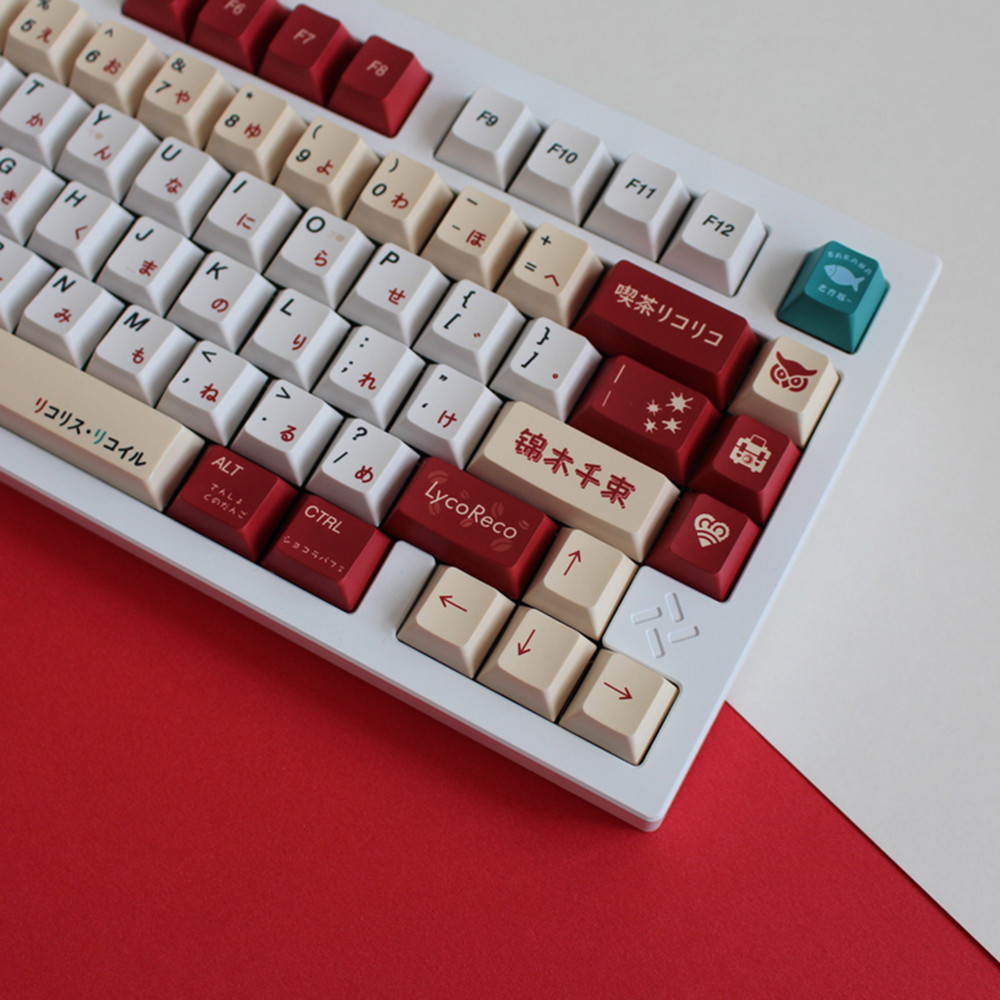 Lycoris Recoil Anime PBT Keyca - Gaming Accessories White recensione e prezzo